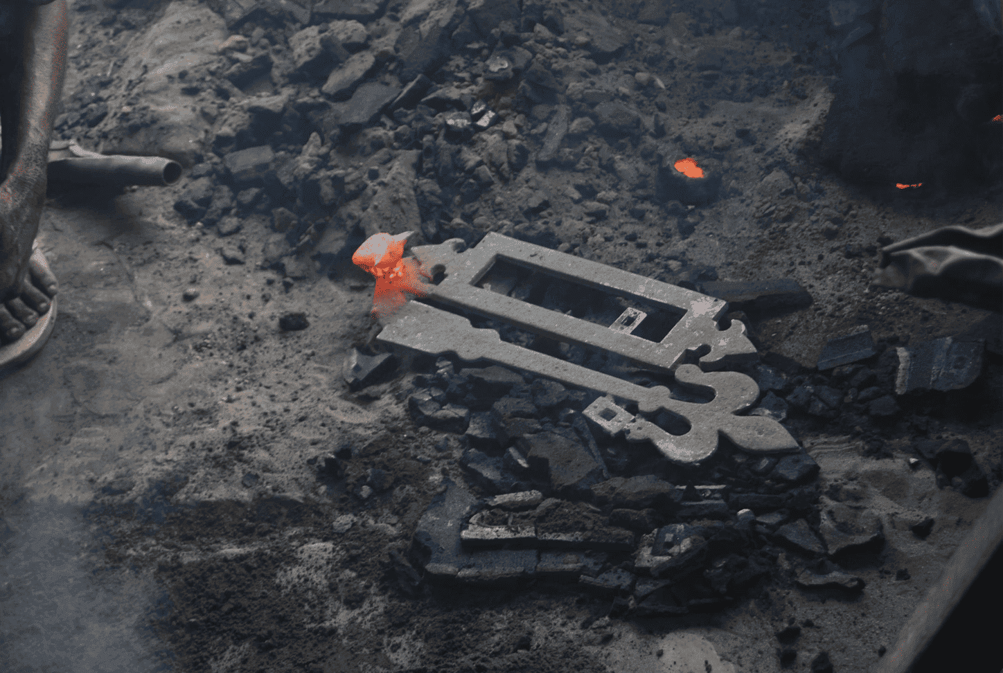 Gandhi International decorative iron grill